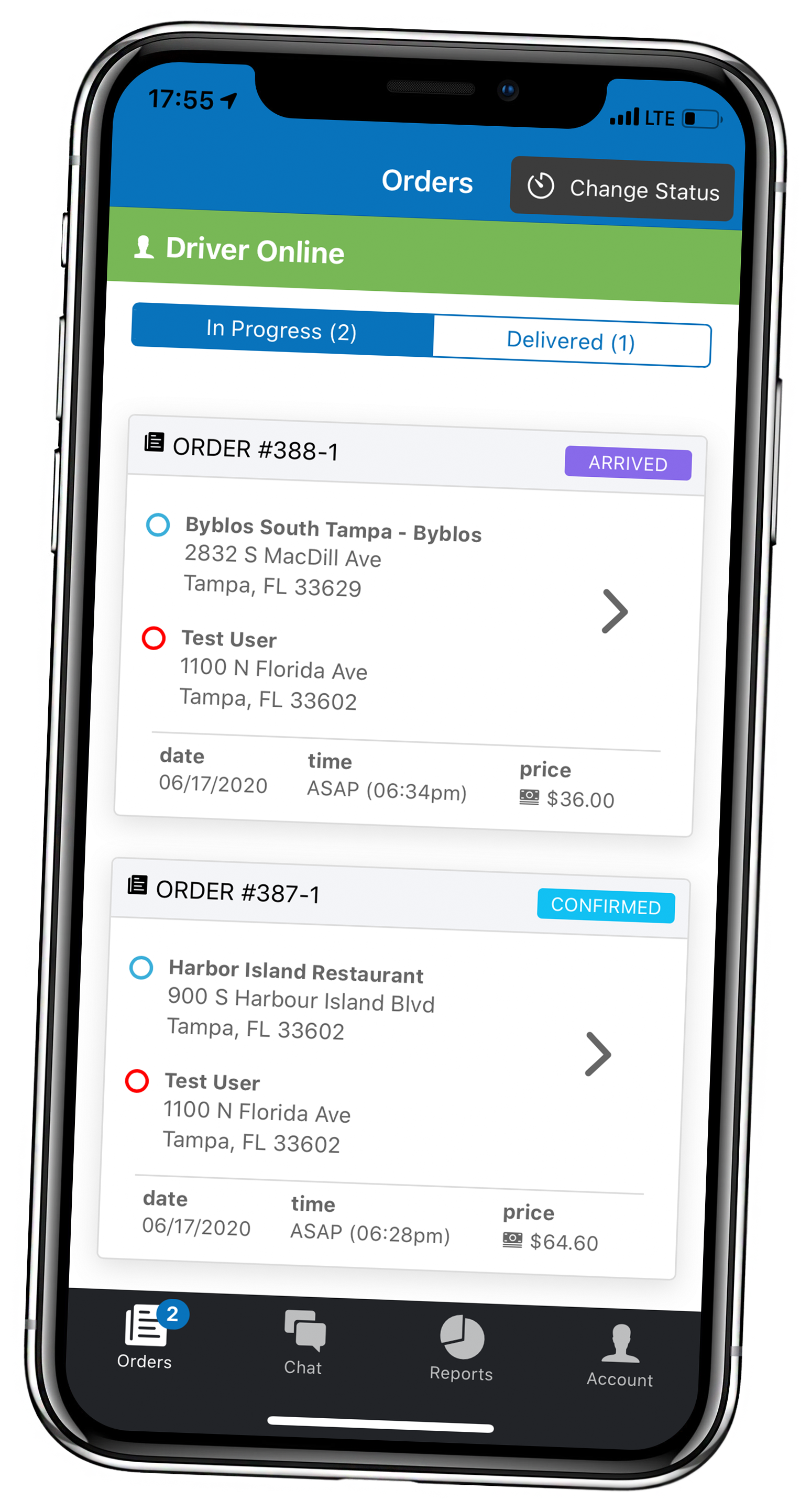 right tilted double order screen right tilted double order screen